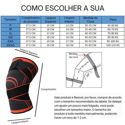 Joelheira Ortopédica Comfort Ultra YepOnline - Alívio para Seus Joelhos - (1 Unid)